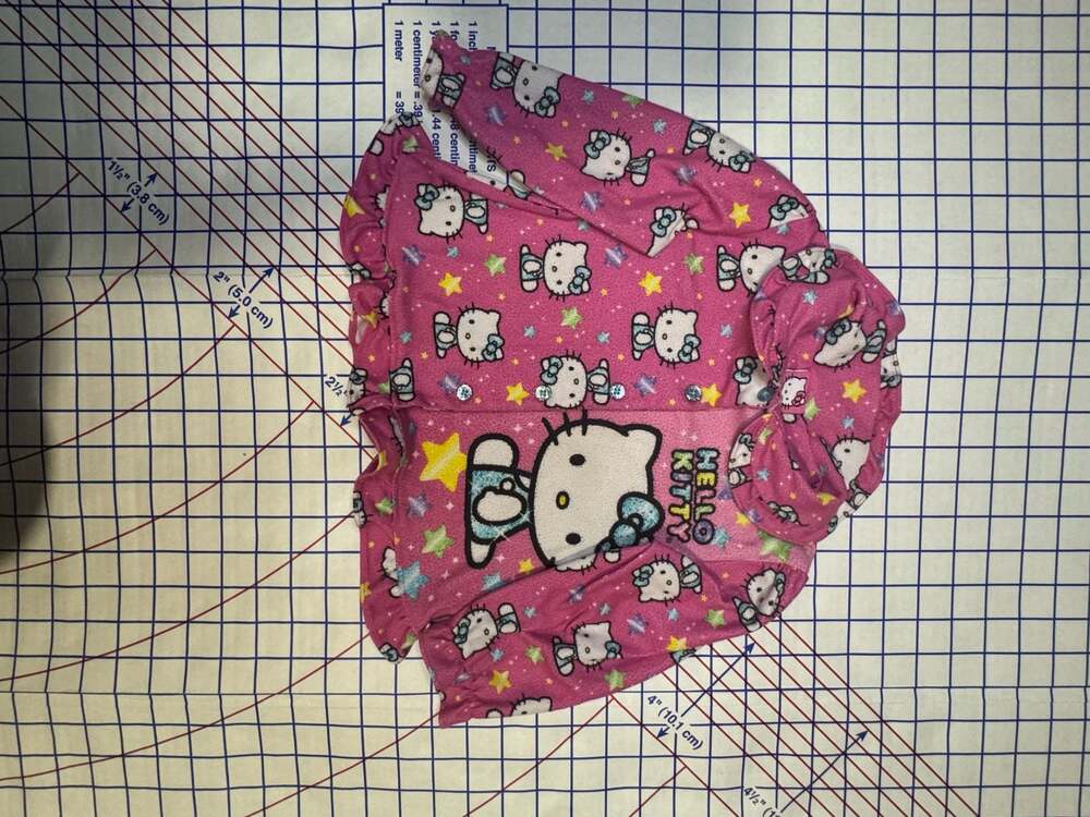 Hello Kitty Pink Star Fleece Ruffle shirt Size 2T
